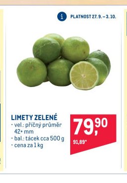 LIMETY ZELENÉ