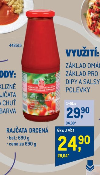 Rajčata drcená