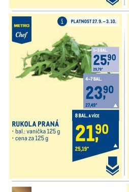 RUKOLA PRANÁ