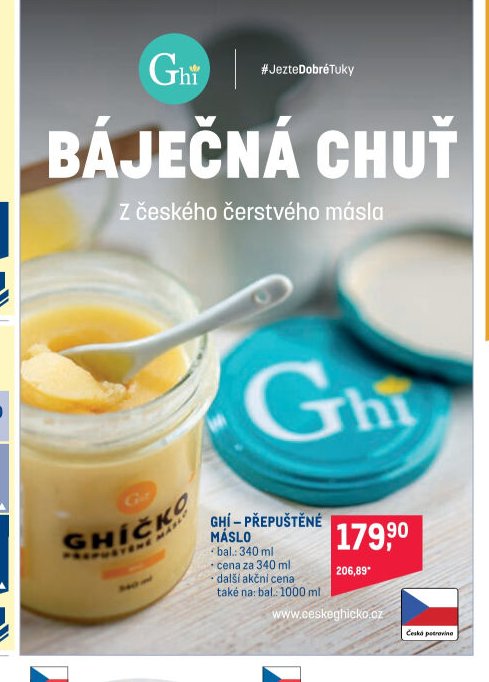 GHÍ – PŘEPUŠTĚNÉ MÁSLO