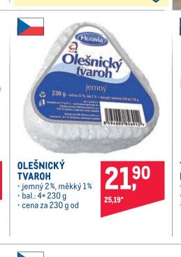 OLEŠNICKÝ TVAROH