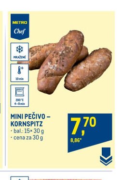 METRO CHEF MINI PEČIVO – KORNSPITZ