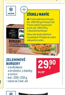 FROSTA ZELENINOVÉ BURGERY