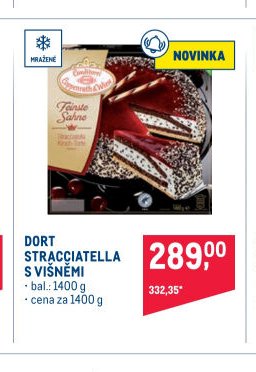 DORT STRACCIATELLA S VIŠNĚMI