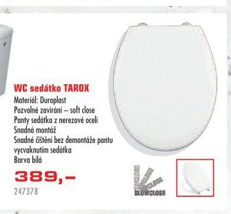 WC sedátko TAROX - UNI HOBBY akcniletaky.com