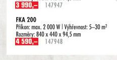 Topení nástěnné FKA 200 - UNI HOBBY akcniletaky.com