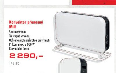 Konvektor přenosný Mill - UNI HOBBY akcniletaky.com