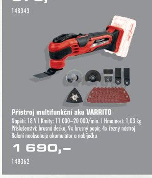 Přístroj multifunkční aku VARRITO - UNI HOBBY akcniletaky.com