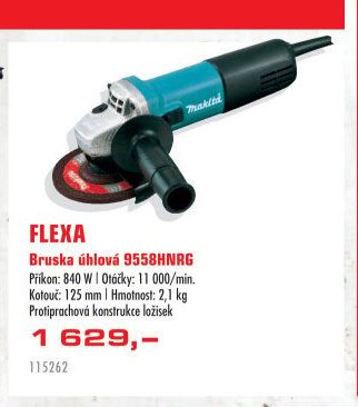 Makita Bruska úhlová 9558HNRG - UNI HOBBY akcniletaky.com