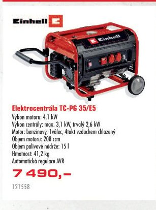 Einhell Elektrocentrála TC-PG 35/E5 - UNI HOBBY akcniletaky.com