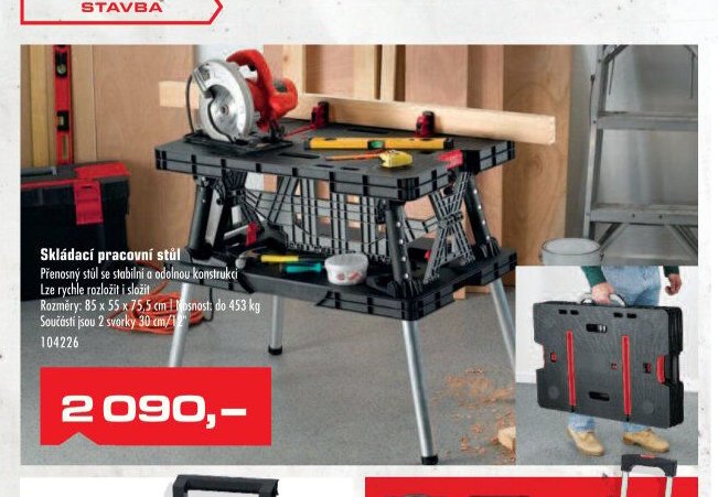 Skládací pracovní stůl - UNI HOBBY akcniletaky.com