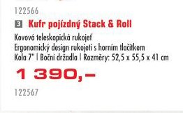 Kufr pojízdný Stack & Roll - UNI HOBBY akcniletaky.com