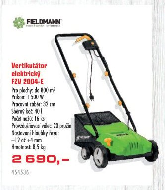 Vertikutátor elektrický FZV 2004-E - UNI HOBBY akcniletaky.com