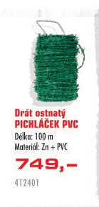 Drát ostnatý PICHLÁČEK PVC - UNI HOBBY akcniletaky.com