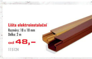 Kabelová elektroinstalační lišta
