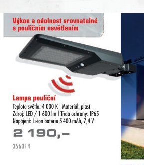 Lampa pouliční - UNI HOBBY akcniletaky.com
