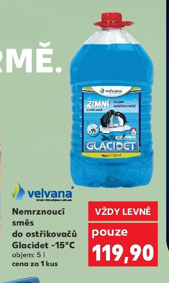 Nemrznoucí směs do ostřikovačů Glacidet