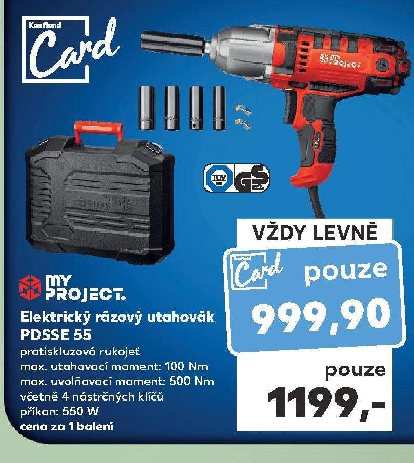My Project Elektrický rázový utahovák PDSSE 55