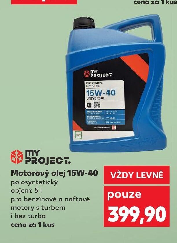 My Project Motorový olej 15W-40