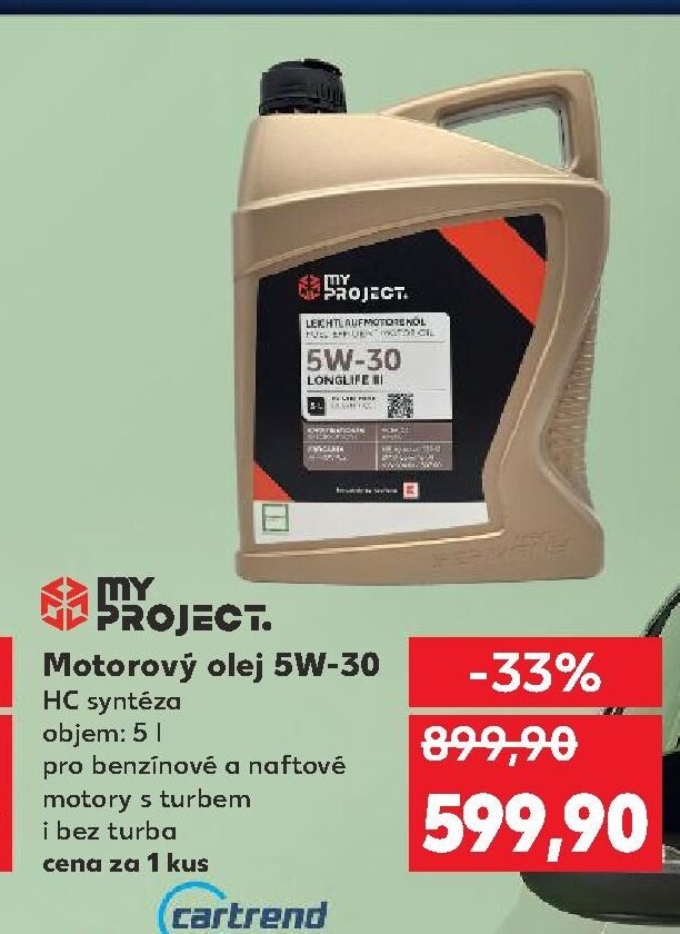My Project Motorový olej 5W-30