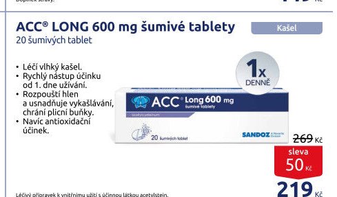 ACC LONG 600 mg šumivé tablety