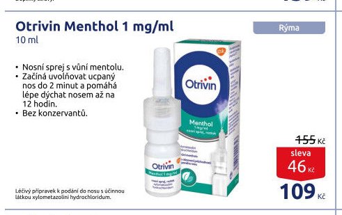 Otrivin Menthol 1 mg/ml