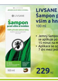 LIVSANE Šampon proti vším a hnidám