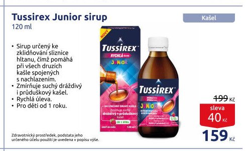 Tussirex Junior sirup 120 ml