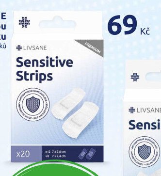 LIVSANE Náplast na citlivou pokožku 20 proužků