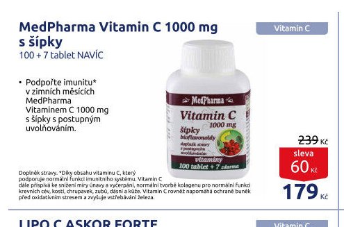 MedPharma Vitamin C 1000 mg s šípky