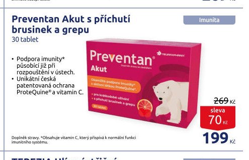 Preventan Akut s příchutí brusinek a grepu