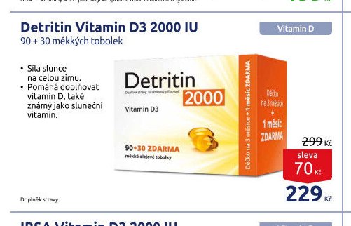 Detritin Vitamin D3 2000 IU