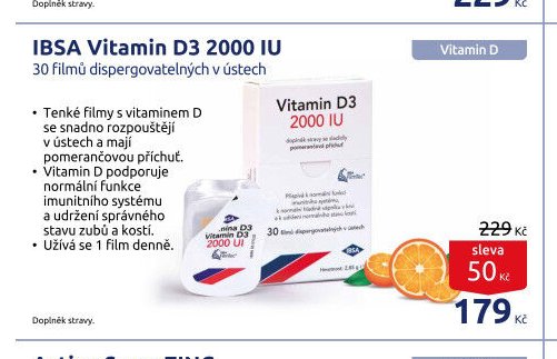 IBSA Vitamin D3 2000 IU