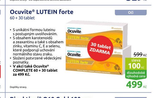 Ocuvite LUTEIN forte 60 + 30 tablet