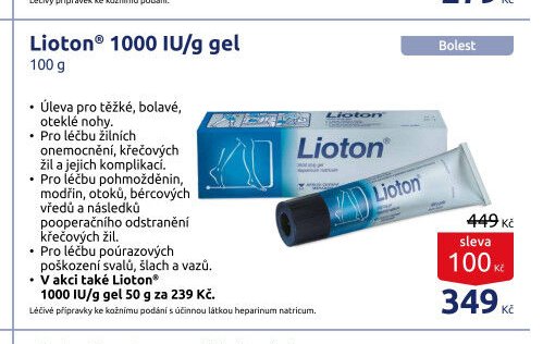 Lioton 1000 IU/g gel