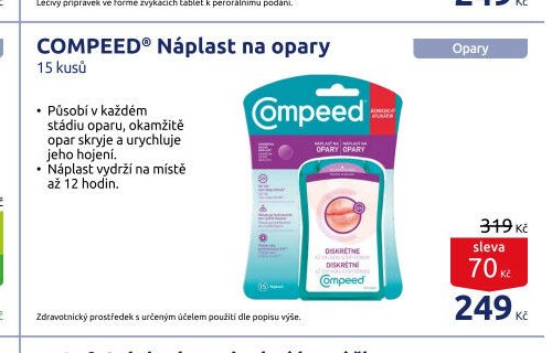 COMPEED Náplast na opary 15 kusů