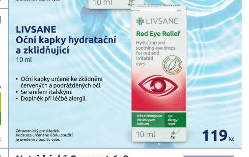 LIVSANE Oční kapky hydratační a zklidňující