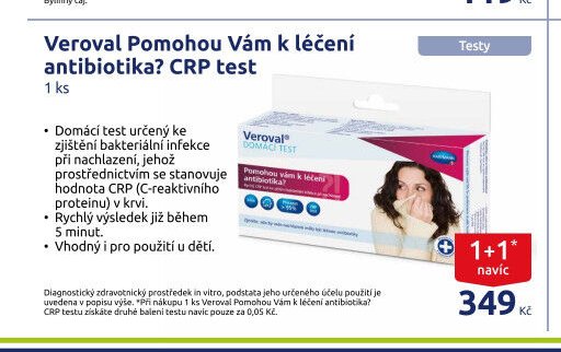 Veroval Pomohou Vám k léčení antibiotika? CRP test
