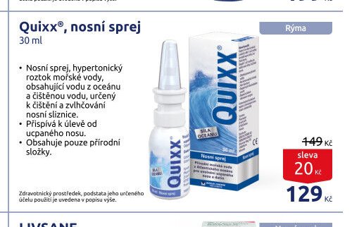 Quixx®, nosní sprej 30 ml