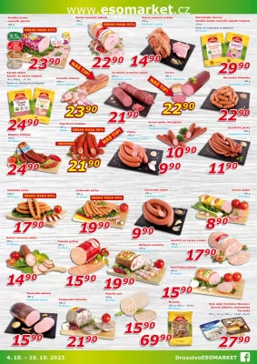 akční leták ESO MARKET 4.10.2023-15.10.2023