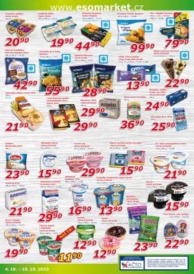 akční leták ESO MARKET 4.10.2023-15.10.2023