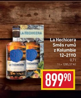 La Hechicera Směs rumů z Kolumbie 12-21YO