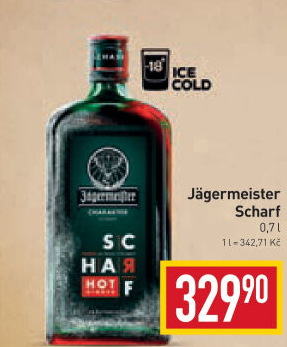 Bylinný likér Scharf Jägermeister