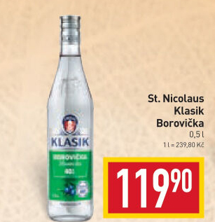 Pálenka Borovička slovenská Klasik St. Nicolaus