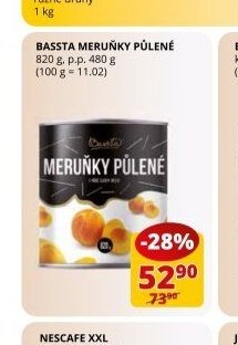 Bassta meruňky půlené