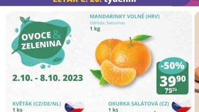 Mandarinky volné