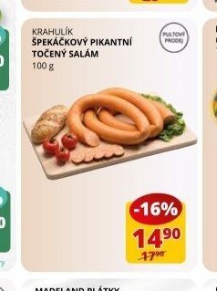 Krahulík Špekáčkový pikantní točený salám