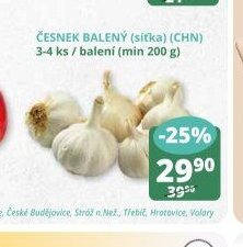 Česnek balený (síťka)