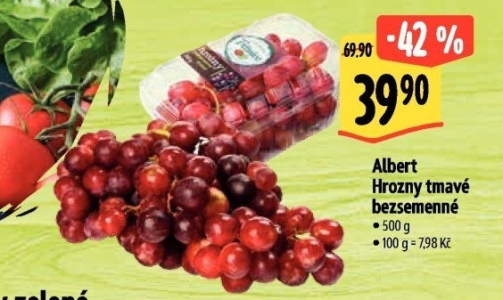 Hrozny tmavé bezsemenné Albert