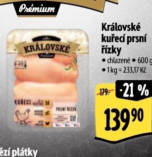 Kuřecí prsní řízky královské Premium Albert